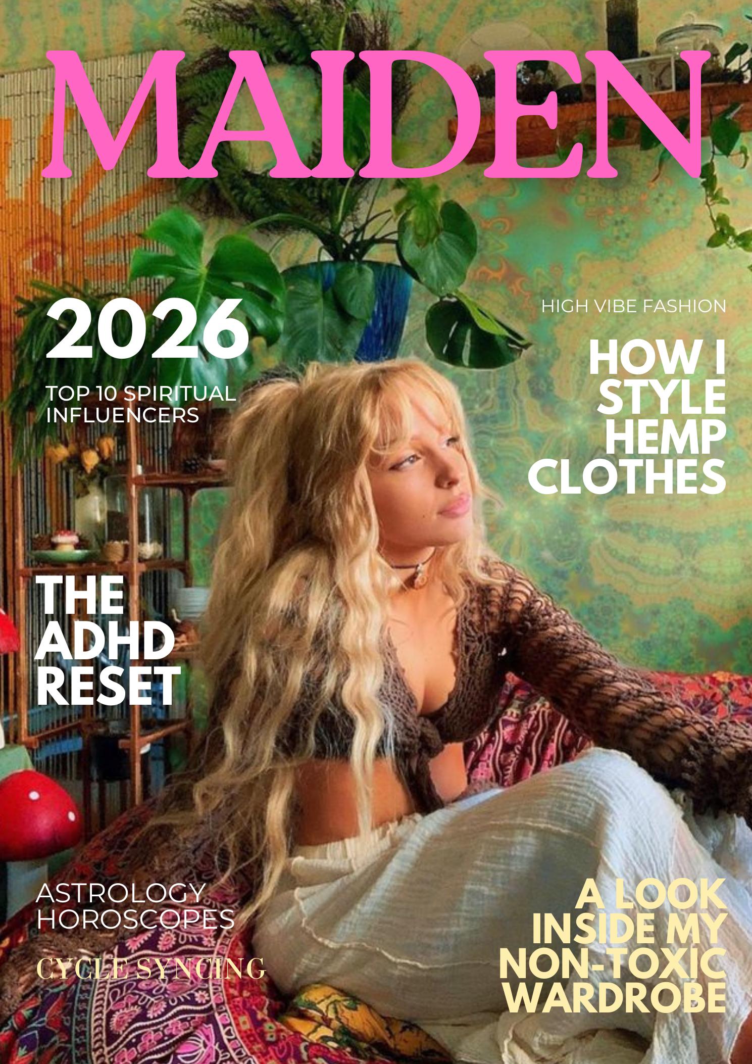 Front cover of Maiden magazine